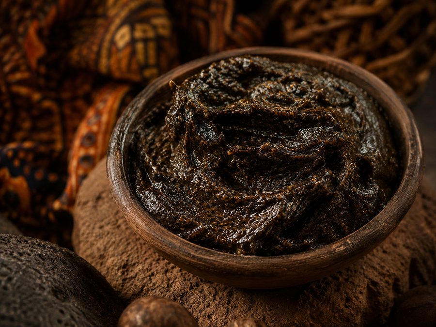 Alata samina, black soap texture